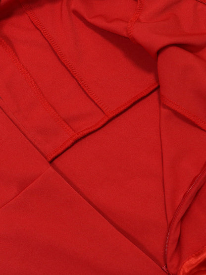 Spaghetti Strap Ruffle Asymmetrical Mini Dress