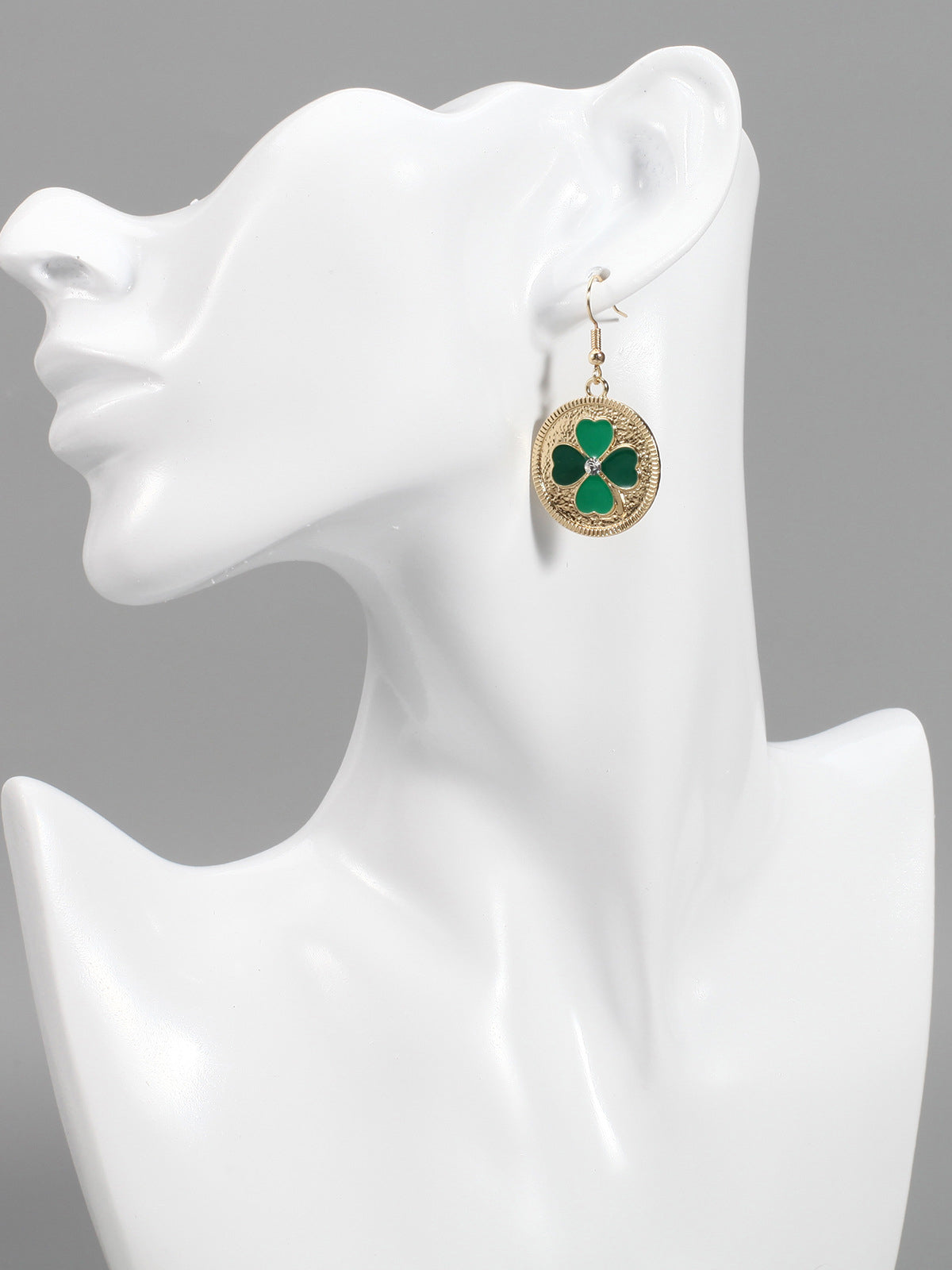 St Patrick's Day Clover Beer Earrings