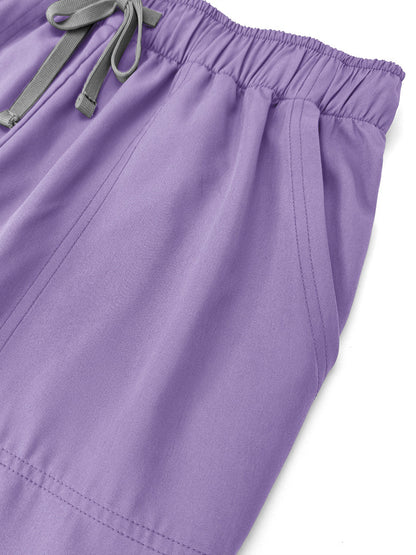 Solid Color Top Straight Leg Pants Set