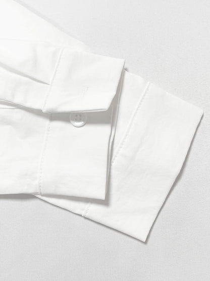 Button-Down Slit Maxi Shirt Dress