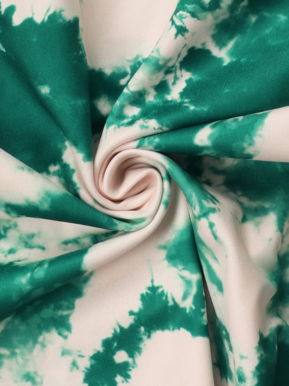 Tie Dye Fringe Cami Romper Pants Set