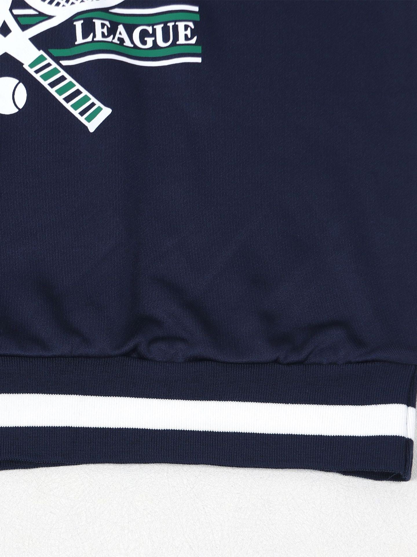 Vintage Tennis Print Sweatshirt Pleated Skirt Set