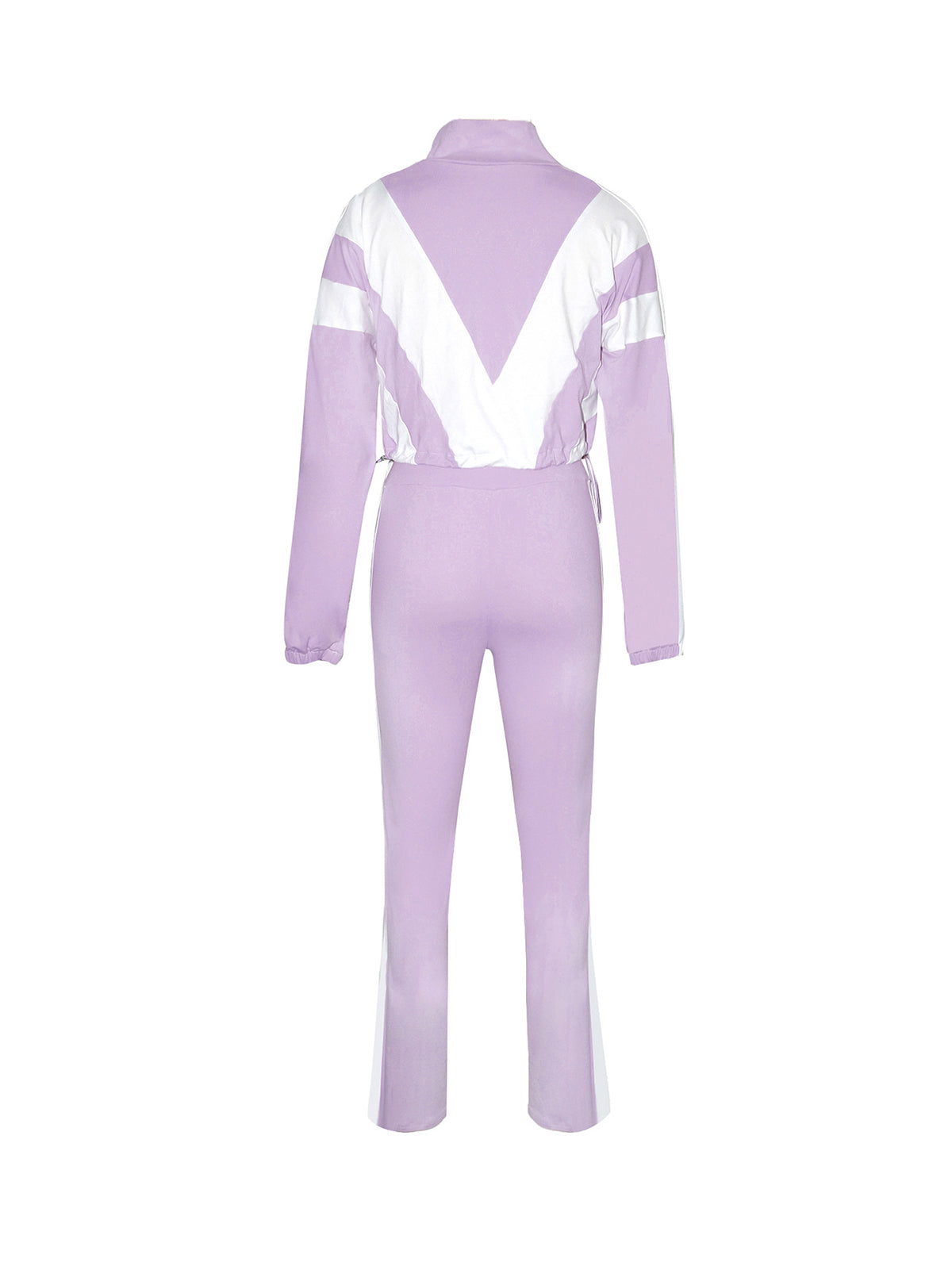 Colorblock Two Piece Pants Set