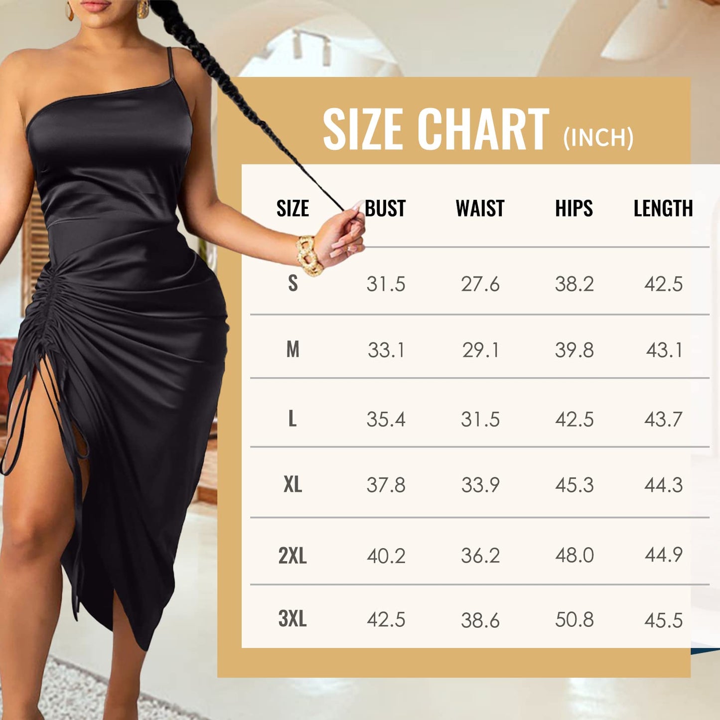 Spaghetti Strap Drawstring Ruched Dress