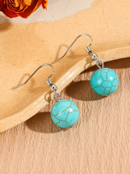Bohemian Turquoise Earring Bracelet Necklace Sets