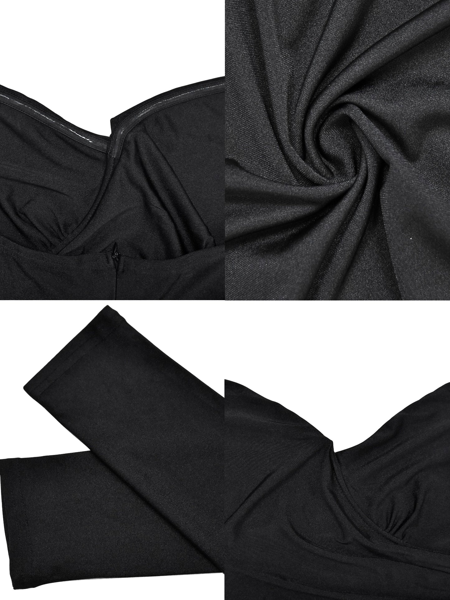 Off Shoulder Pleated Feather Slit Dress