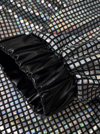 Halloween 80s Disco Glitter Jacket Pants Sets