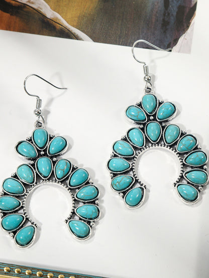 Bohemian Turquoise Earring Bracelet Necklace Sets