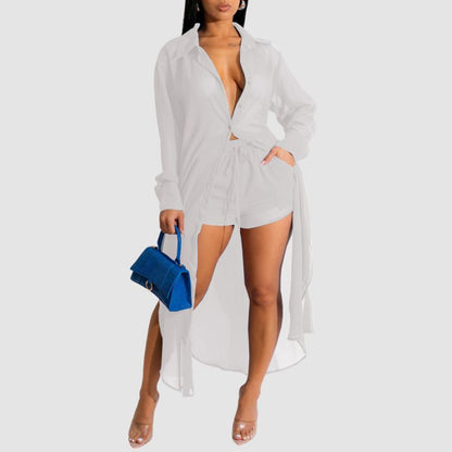 Long Shirts Shorts Set