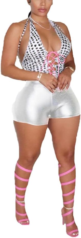 High Waist Faux Leather Shorts