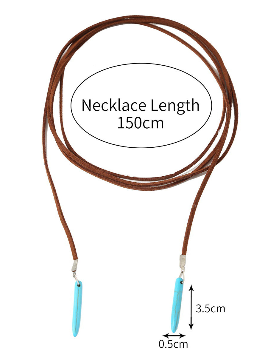 Bohemian Turquoise Earring Bracelet Necklace Sets