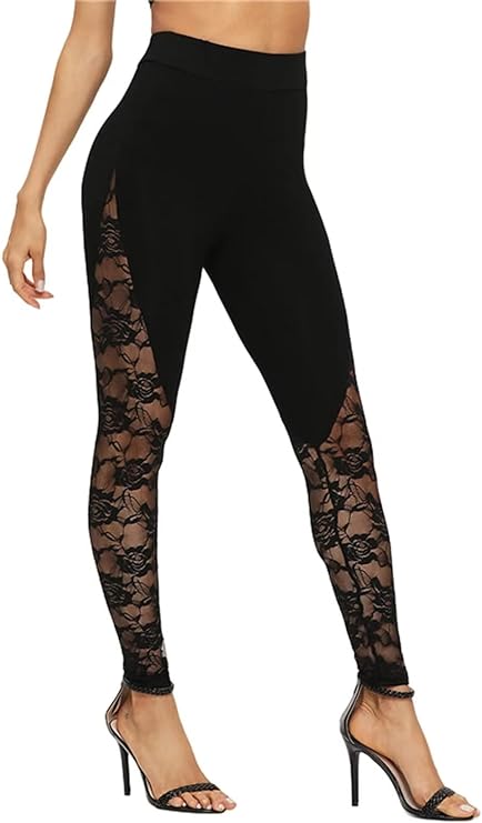 Lace Patchwork Bodycon Long Pants