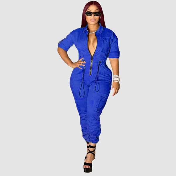 Pocket Patch Cargo Jumpsuit