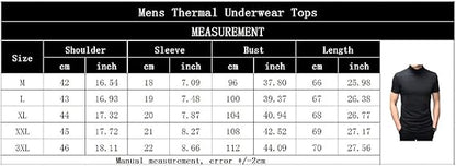 Mens Short Sleeve Slim Fit Top