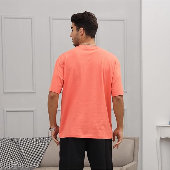 Mens Solid Color Short Sleeve Top