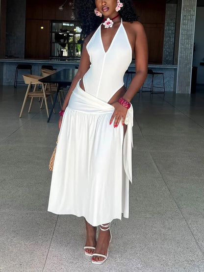 2 Piece Beach Maxi Skirt Sets