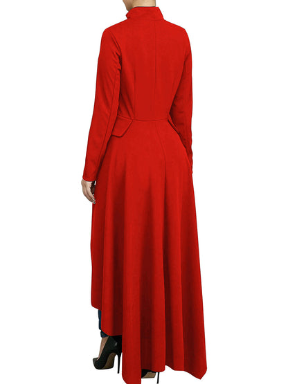 High Low Irregular Zipper Front Tunic Top