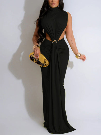 Cutout Twist Maxi Dress