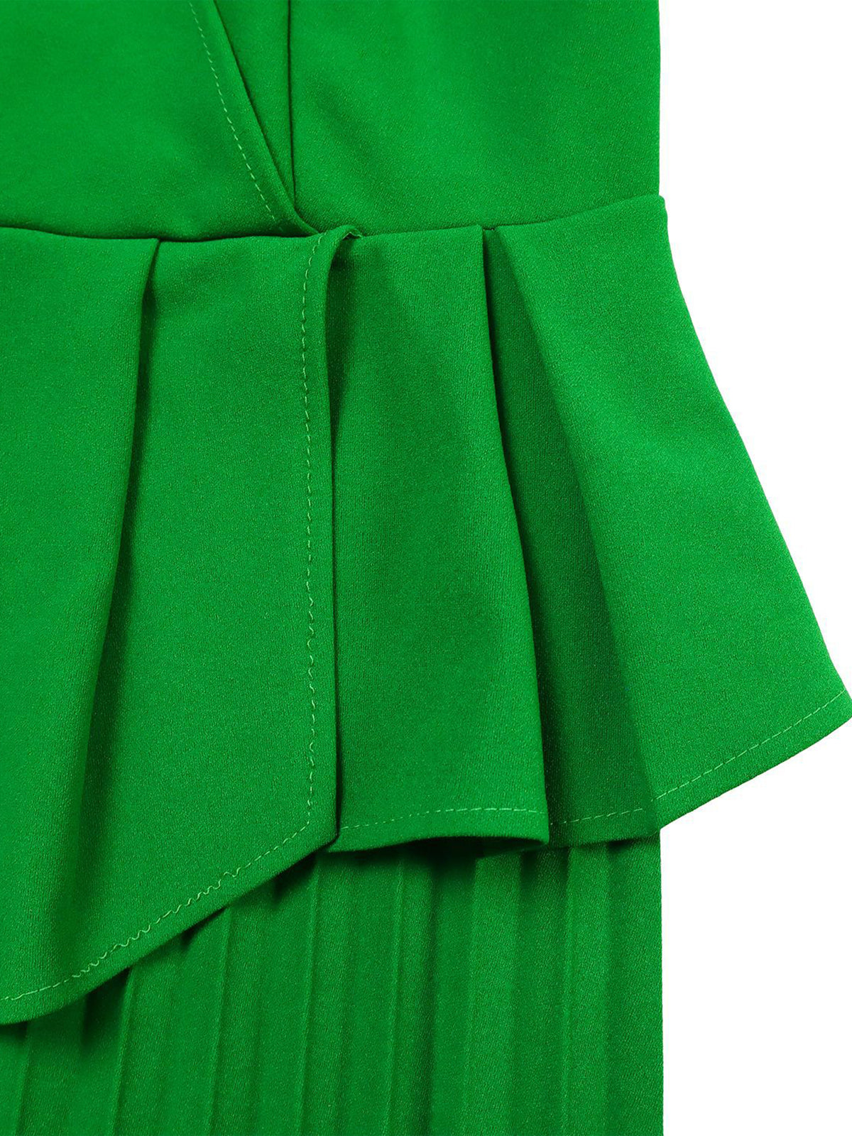 Belted Blazer Pleated Midi Dress