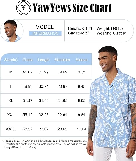 Mens Short Sleeve Button Down Beach Shirts