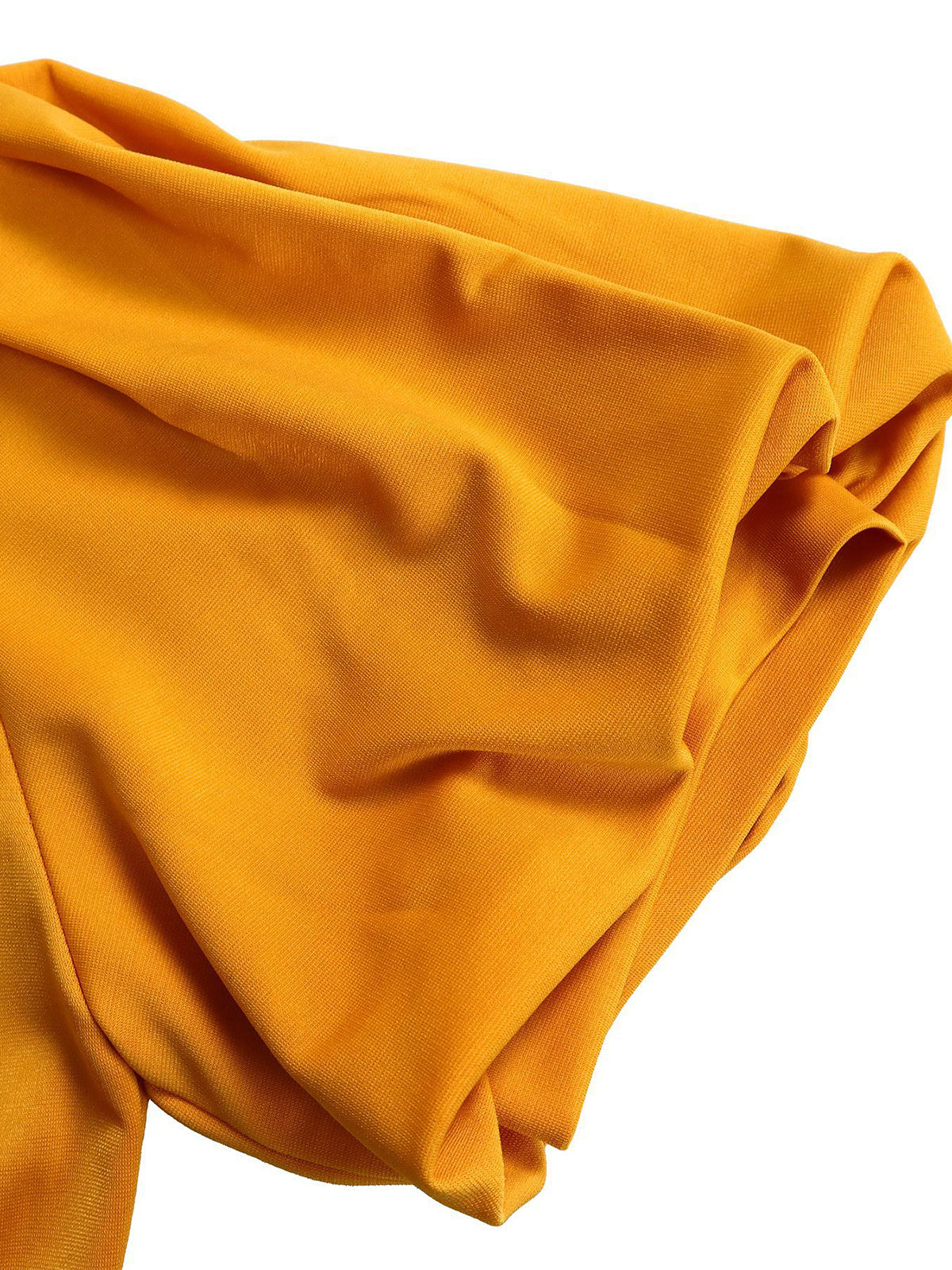 Puff Sleeve Belted A-Line Midi Dress