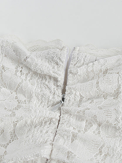 Off Shoulder Lace Maxi Dress