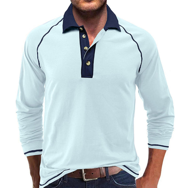 Men’s Long Sleeve Buttons Polo Shirts