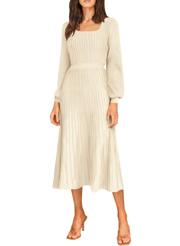 Knit Long Sleeve Maxi Dress