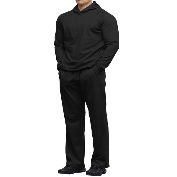 Mens Two Piece Hoodie Sweatsuit Set