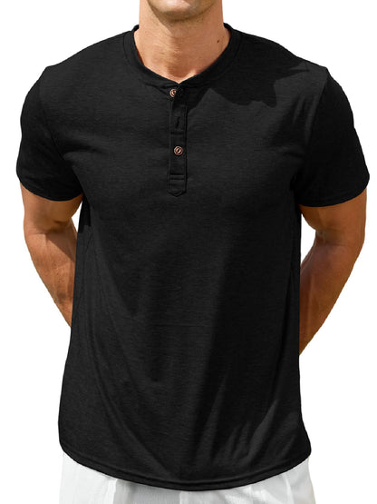 Mens Short Sleeve Henley Shirts
