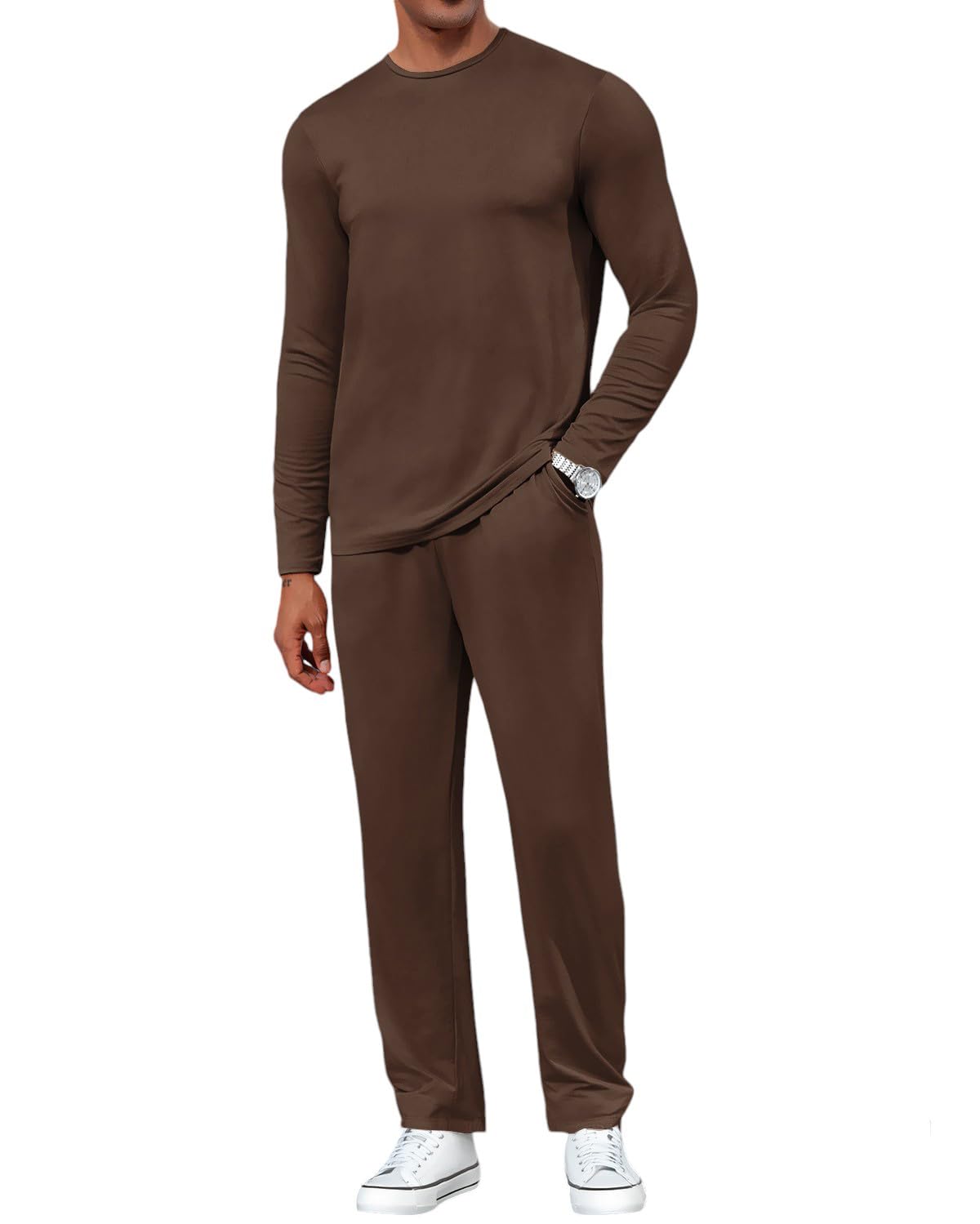 Mens Two Piece Long Sleeve Jogging Sets