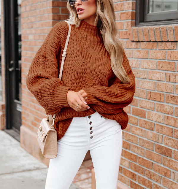 Long Sleeve Knit Solid Pullover