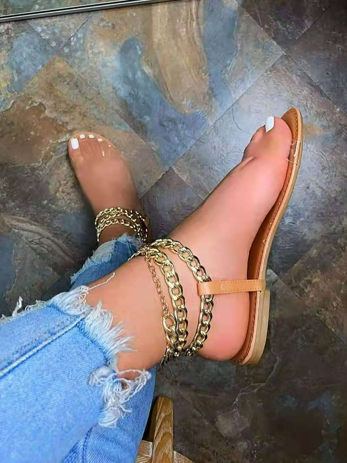 Metal Chain Beach Sandal