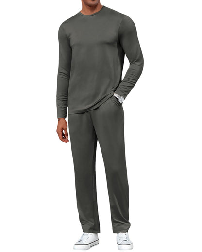 Mens Two Piece Long Sleeve Jogging Sets