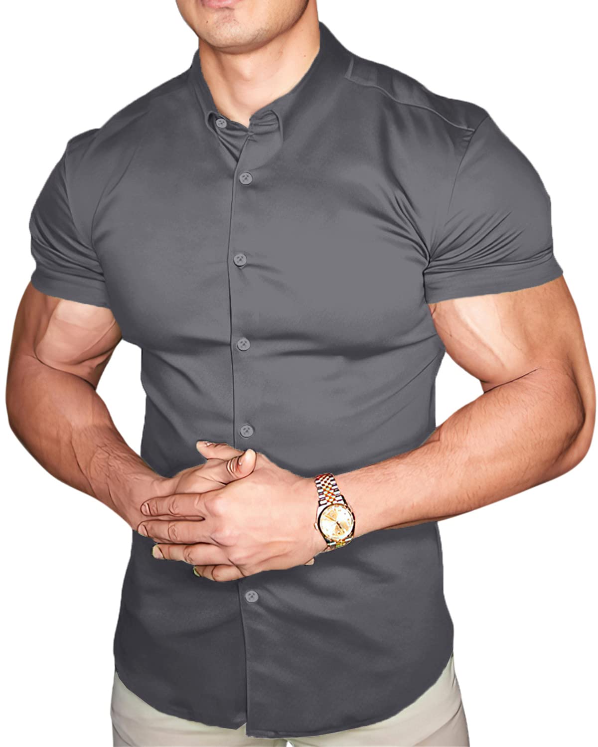 Mens Short Sleeve Button Down Shirts