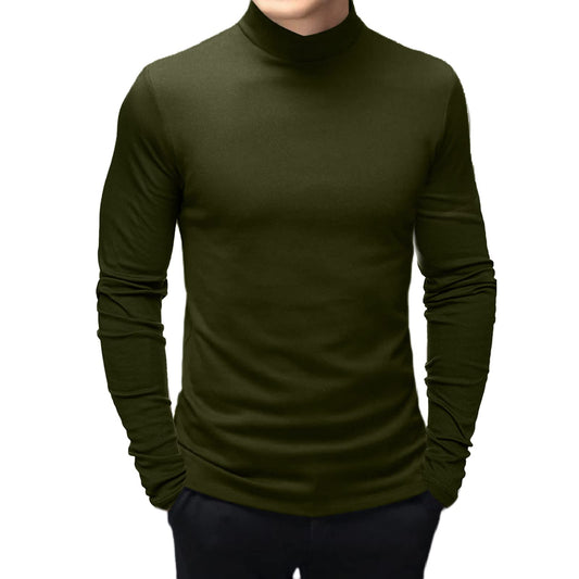 Mens Long Sleeve Turtleneck Tops