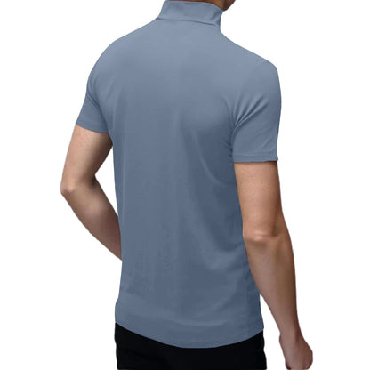Mens Short Sleeve Turtleneck Tops