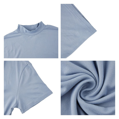 Mens Short Sleeve Turtleneck Tops