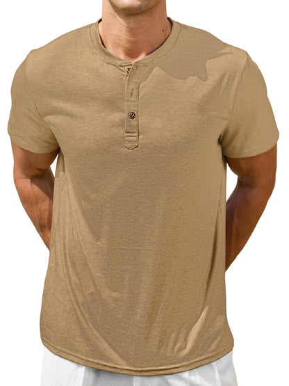 Mens Short Sleeve Henley Shirts