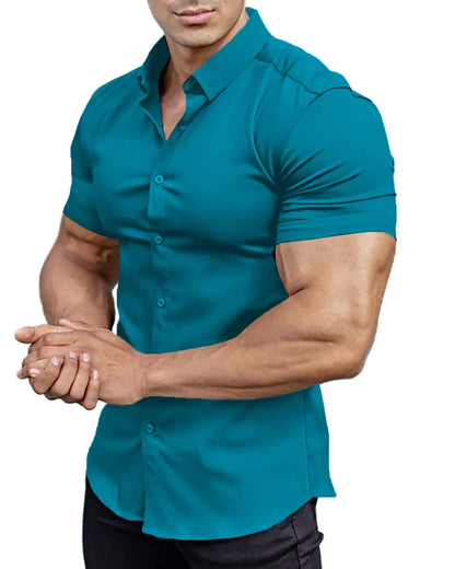 Mens Short Sleeve Button Down Shirts