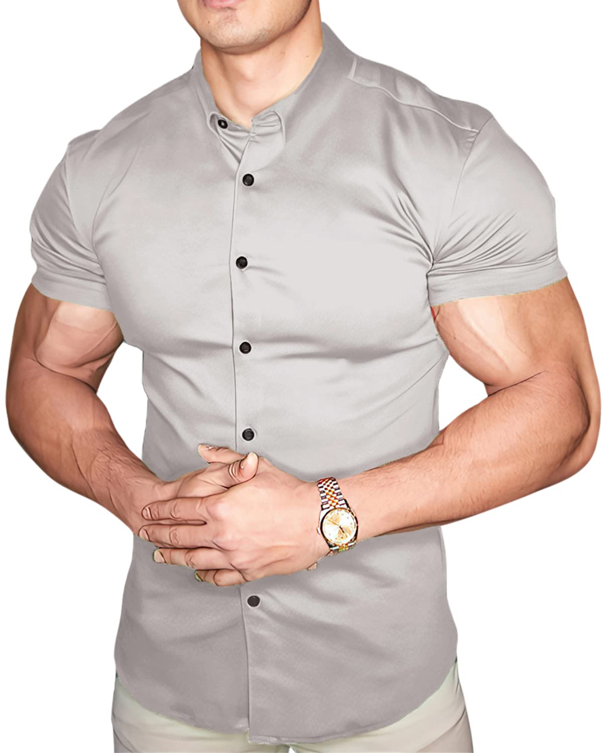 Mens Short Sleeve Button Down Shirts