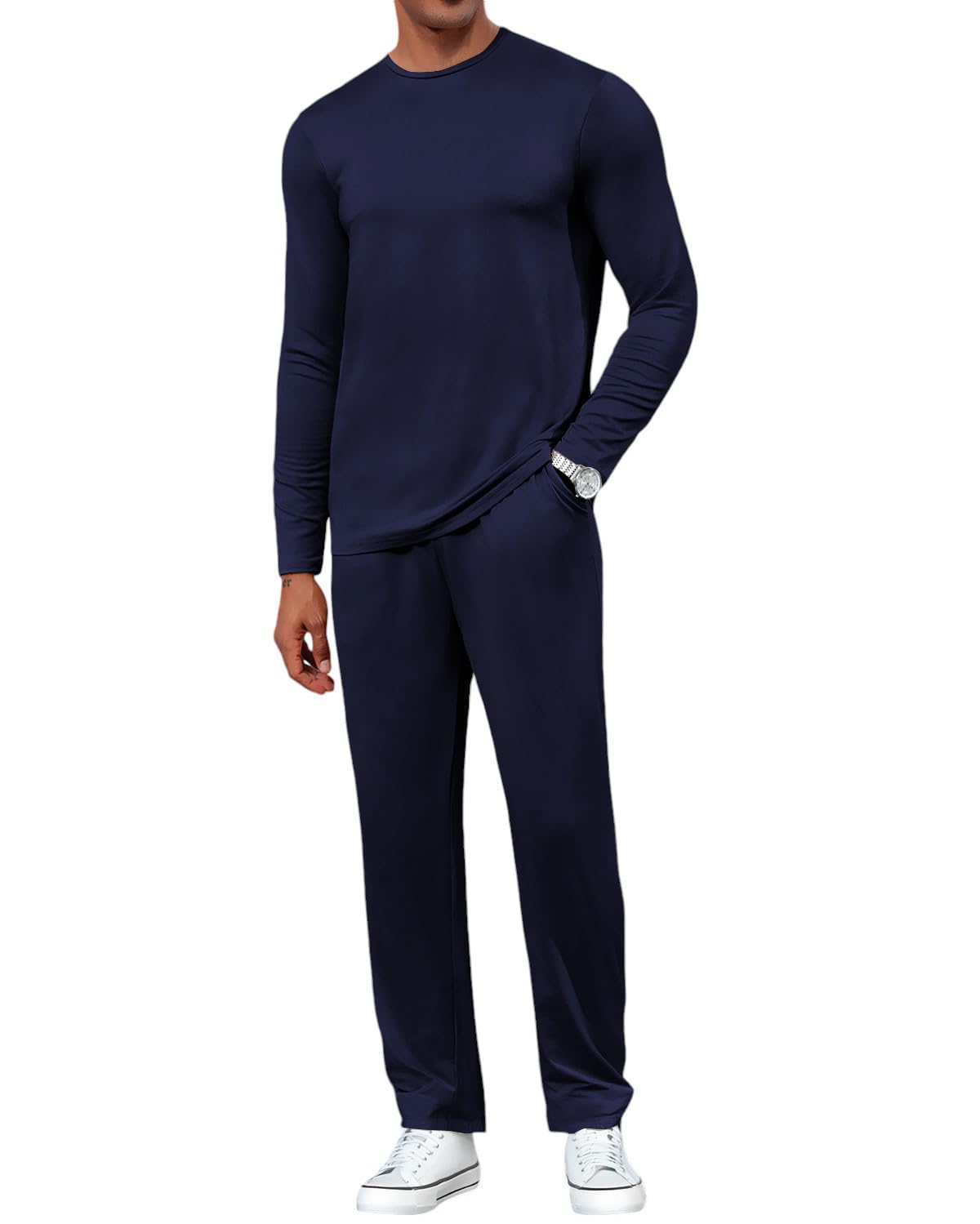 Mens Two Piece Long Sleeve Jogging Sets