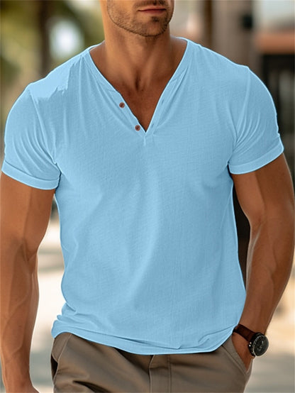 Mens Short Sleeve Henley Shirts