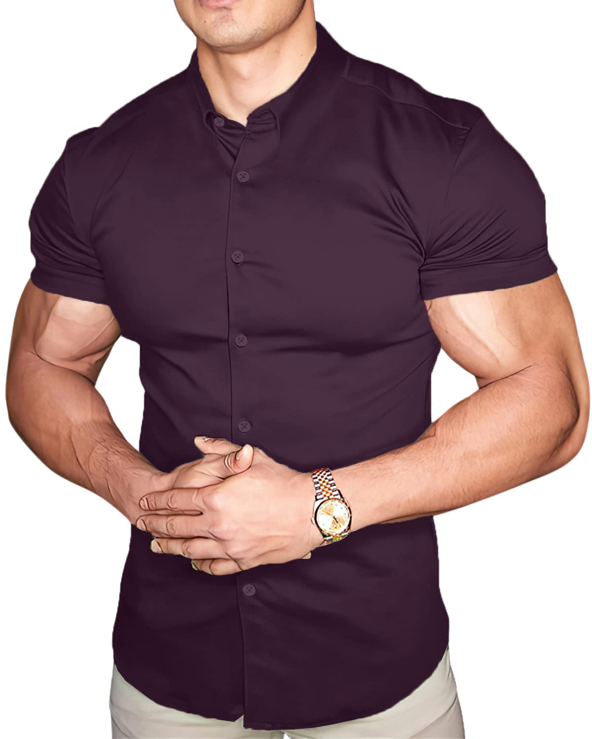 Mens Short Sleeve Button Down Shirts
