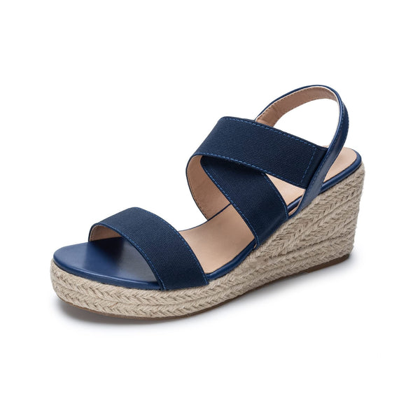 Open Toe Slingback Platform Sandal