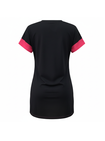 Cartoon Graffiti Print T-Shirt Dress