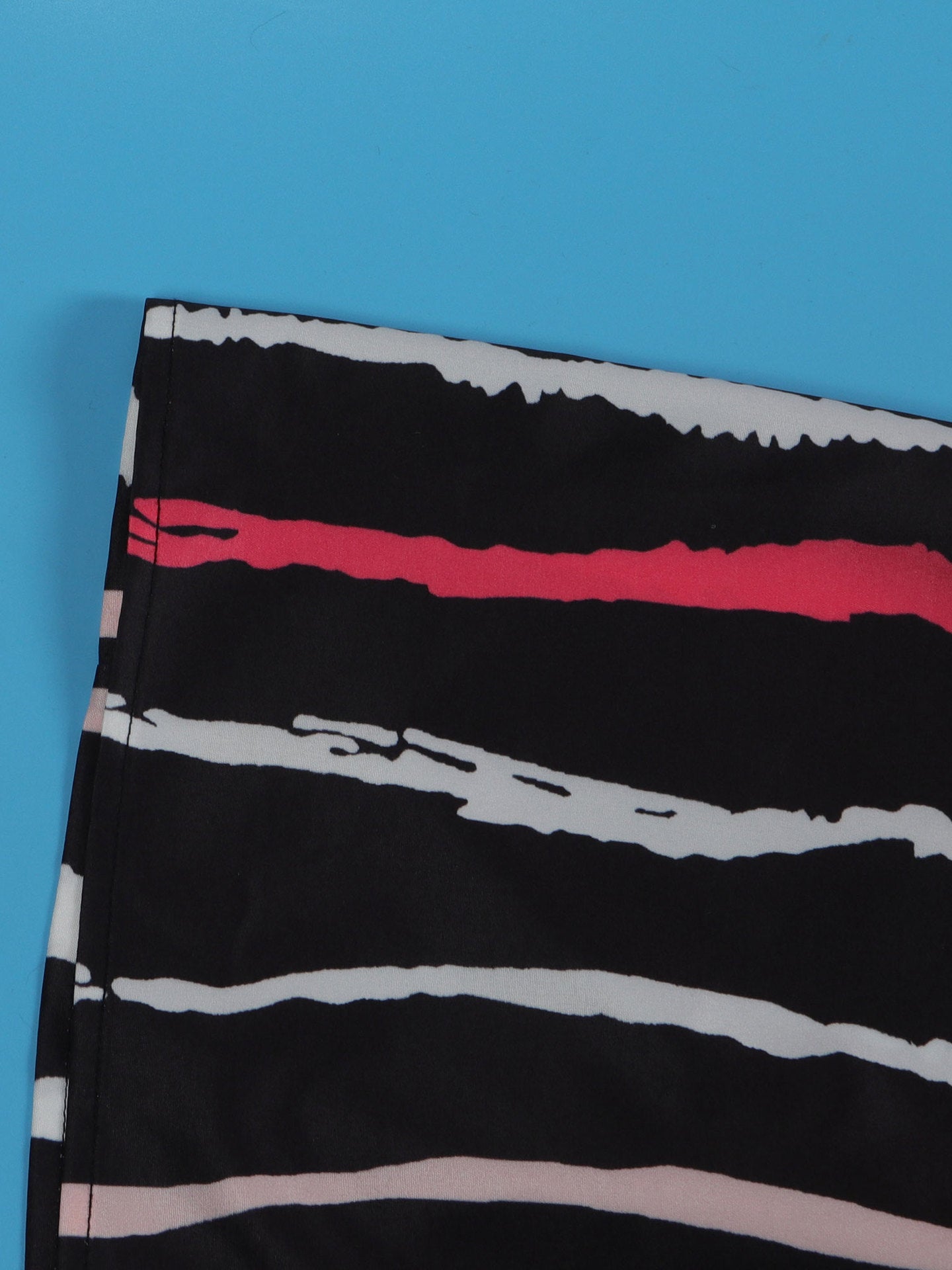 One-Shoulder Striped  Backless Maxi Dress