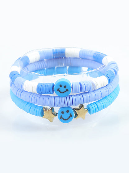 Multicolor Letter Bead Bracelet Polymer Clay Set