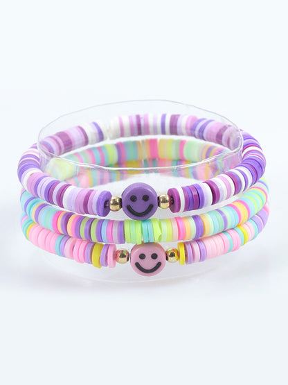 Multicolor Letter Bead Bracelet Polymer Clay Set