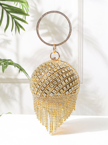 Bolsos de bolas con borlas de diamantes de imitación